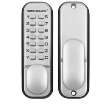 Digital Code Lock Door Lock - Chrome - Weather Resistant KeyPad Combination Key