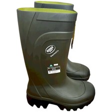 BEKINA Men’s Safety Thermolite Work Boots Hard Toe Insulated New Green size 8