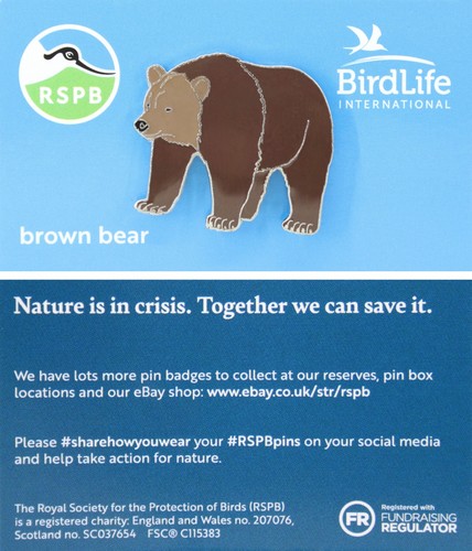 Rspb pin badge bird life - badge,