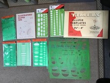 Timely Ellipse Templates Book various types new several unopened