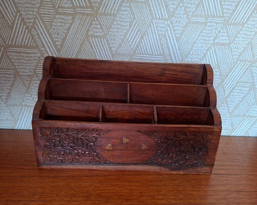 Vintage hand carved - carved, wooden