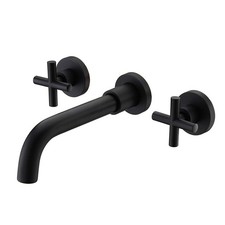 Black Basin Mixer Tap Wall
