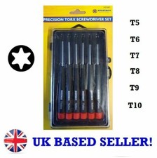 6PC PRECISION STAR TORQUE TORX SCREWDRIVER SET MOBILE LAPTOP T5 T6 T7 T8 T9 T10