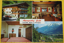 AK. Alpengasthof GRÜBL. Forest in Pinzgau. Multi picture card. Unmarked (7462)