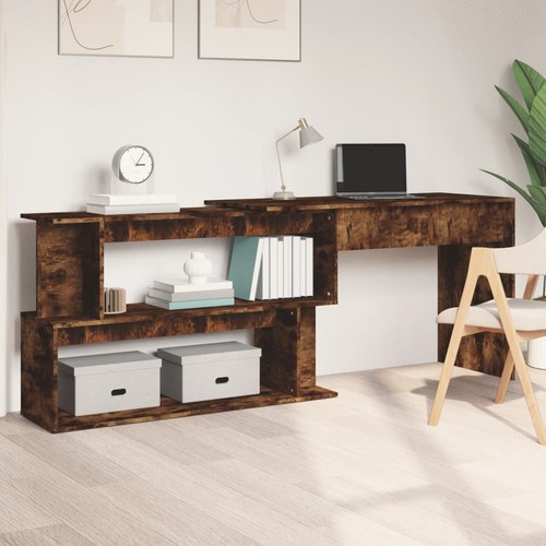 Corner desk smoked oak - desk,