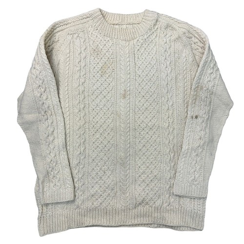 Vintage aran hand knit - hand,