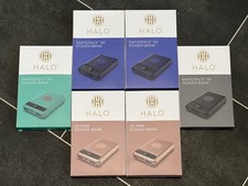 Halo 5K Mini Power Bank Portable External Battery Charger Teal & Black Brand new