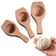 Wood Baozi Mold Steamed Stuffed Bun Tool Chinese Style Cooking Tool Household