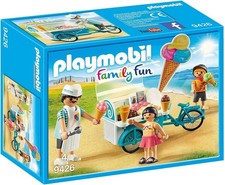 Playmobil Family Fun Ice Cream Cart Vendor and Tricycle 9426