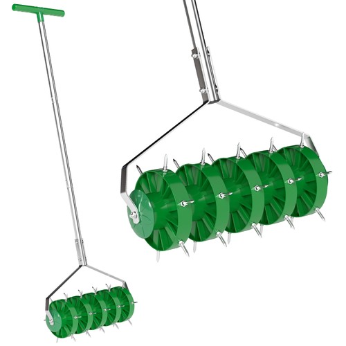 Outsunny grass spike roller - grass,