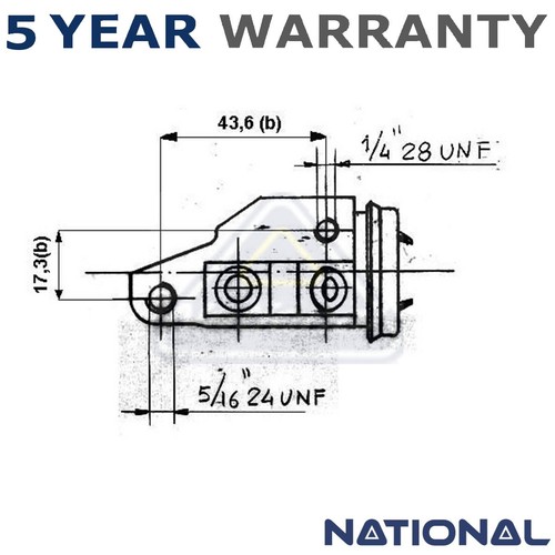 National rear left wheel - left, brake