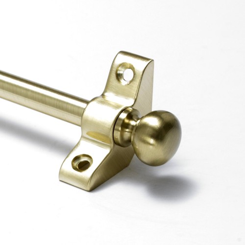 Satin brass stair rods - stair, 3/8"