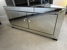 Mirrored Mirror Corner TV Unit