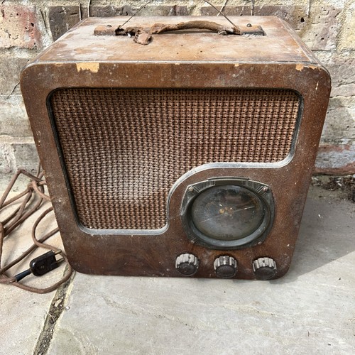 Vintage wireless valve radio - vintage,