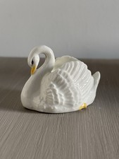 Vintage Artone England Bone China Small Swan Ornament