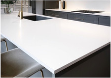 CLEARANCE WHITE Compact Laminate Worktop, 12mm Slim Solid NOT Chipboard, Kitchen