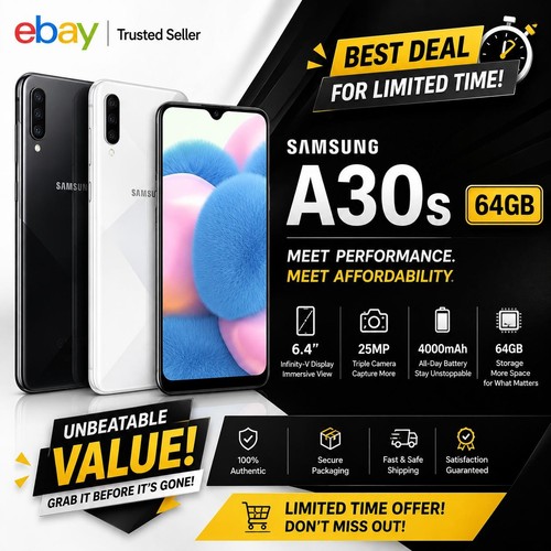 Samsung galaxy a30s - 64gb, 4g