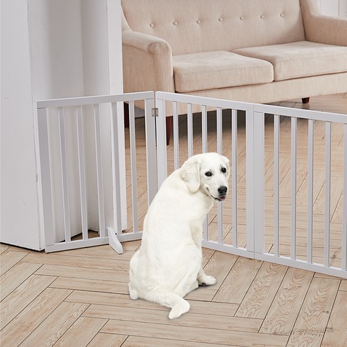 Wooden dog folding - wooden, gate