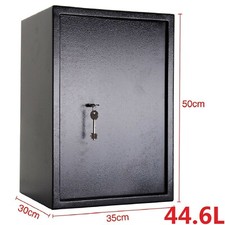 LARGE STRONG STEEL SAFE KEY HIGH SECURITY HOME OFFICE MONEY CASH SAFETY BOX