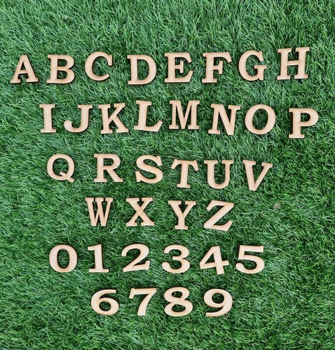 Wooden letters numbers - wooden,
