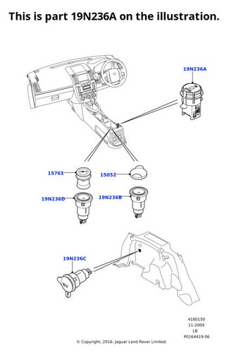 Land rover genuine socket aux - land,