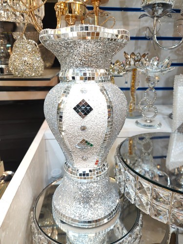 White silver vase - white, flowers