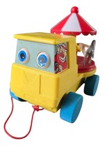 Vintage Fisher Price 1970 Pull Toy Merry-Go-Round Truck   Carousel Of Horse