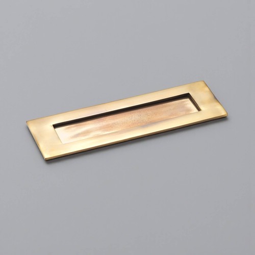 Aged solid brass letter - aged,