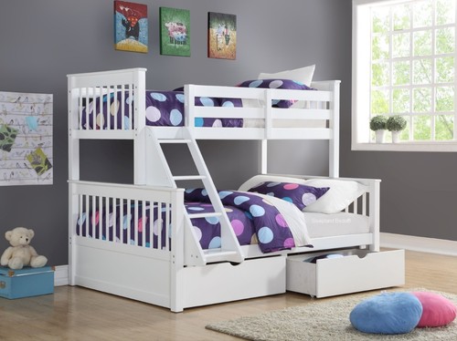 Solid pine white triple - pine,