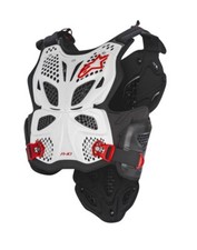 Pettorina Uomo Alpinestars A-10 Chest Protector Cross Enduro Livello 2 Bianco