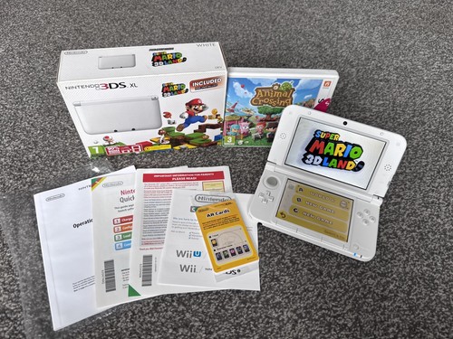 Nintendo 3ds white console - nintendo, xl