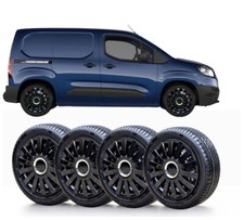 15" wheel trims to fit Peugeot Partner MK2 2009-2018 (Not Boxer) + badges
