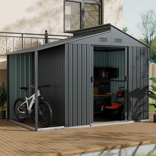 10x6ft metal garden shed - 10x6ft,
