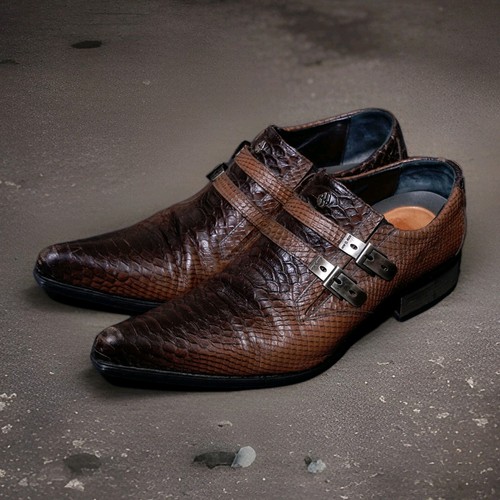 New rock mens shoes uk11 - rock, brown