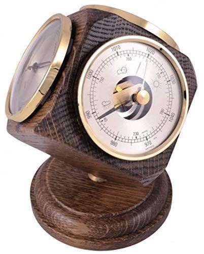 Vintage oak weather station - oak,