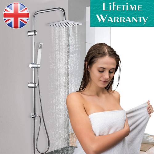 Square chrome overhead rain - square,
