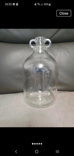 Clear glass demijohn litre - clear,