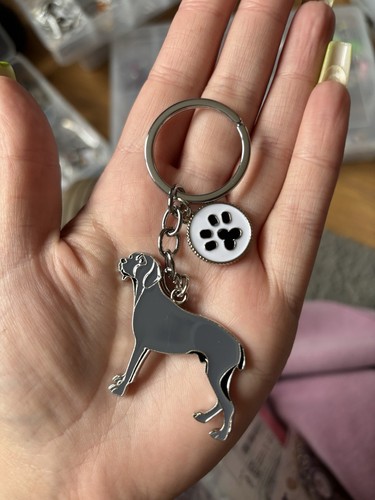 Weimaraner dog keyring gift - weimaraner,