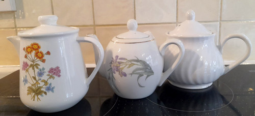 Three vintage porcelain - porcelain, /