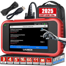 Launch CRP123E Elite Automotive Diagnostic Tool OBD2 Scanner 4SYSTEM SRS ABS for 12V Passenger Car