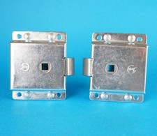 2 x Internal Door Slam Lock Surface Mounted for Catering Trailer & Horse Box