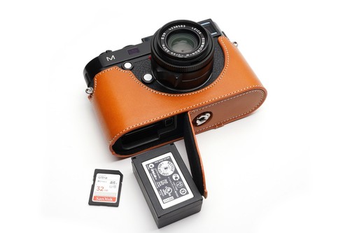 Genuine leather half camera - genuine,