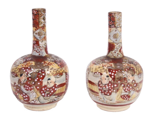 Satsuma pair lot 19th - satsuma, century