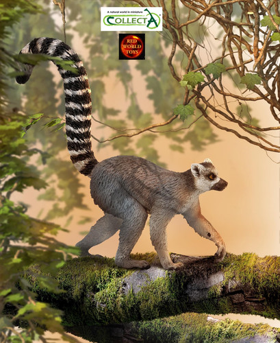 Ring tailed lemur wildlife toy - tailed,