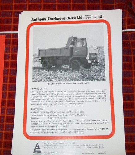Anthony carrimore tipper body - tipper,