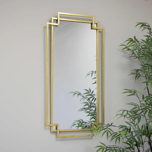 Gold foiled wall mirror - foiled,