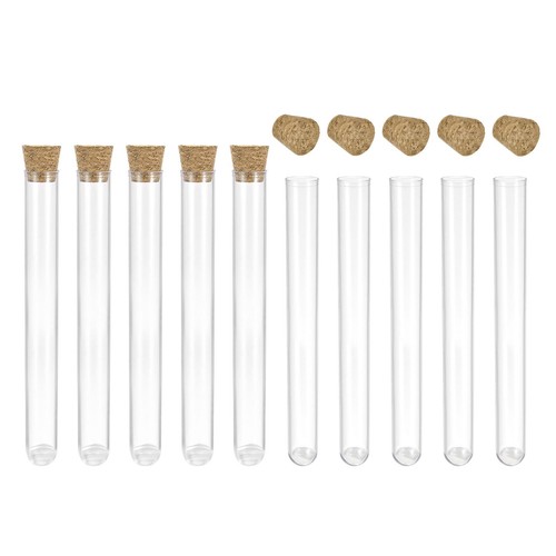 50pcs plastic test tubes - ps,