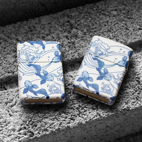 Genuine zippo lighter blue - blue, &