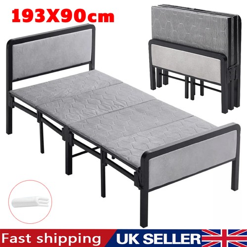 Folding single guest bed - single,