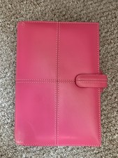 Filofax Classic Pink Italian Leather Personal Organiser Address A-Z